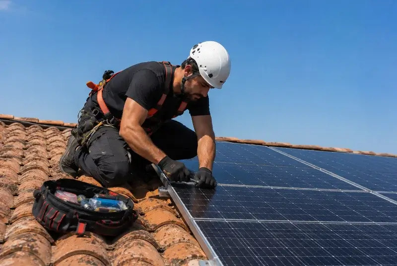 Maintenance et monitoring de panneaux solaires à Poisy