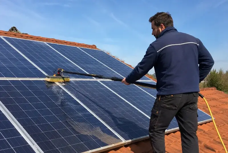 Nettoyage et entretien de panneaux solaires à Poisy